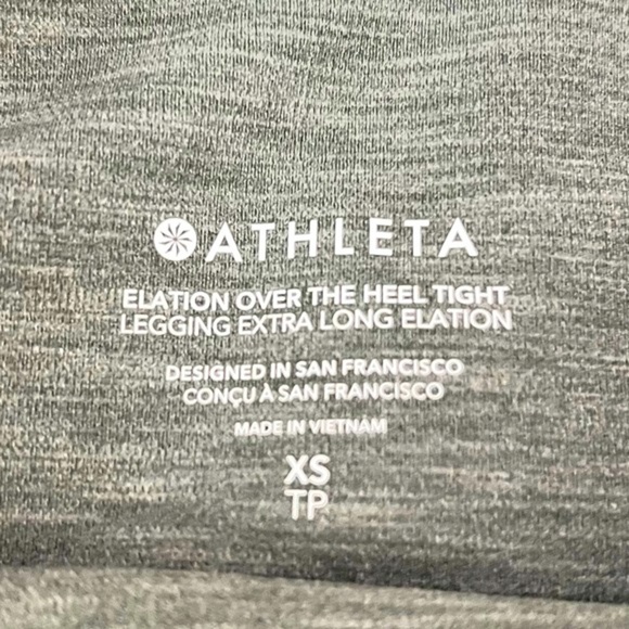 Athleta Elation Over The Hill Tight Legging Extra Long Elation Gray/Green XS - Picture 4 of 14